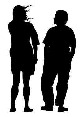 birkaç genç adam ve kız beyaz zemin üzerine