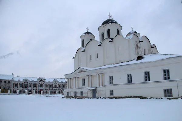 Gamla Ryska Arkitekturen Snö Vinter — Stockfoto