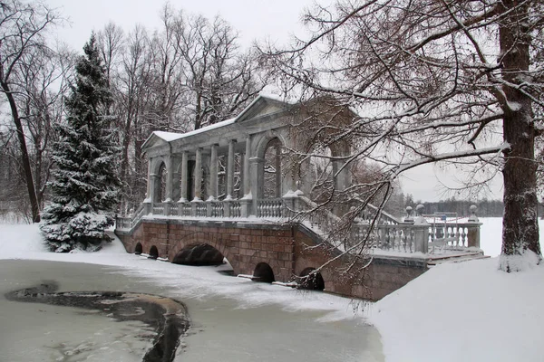 Architektura Starej Rosyjskiej Śniegu Zimie — Zdjęcie stockowe