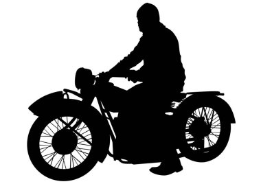 Eski büyük bisiklet ve beyaz arka plan