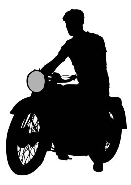 Eski büyük bisiklet ve beyaz arka plan