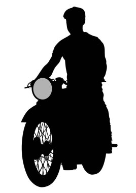 Eski büyük bisiklet ve beyaz arka plan