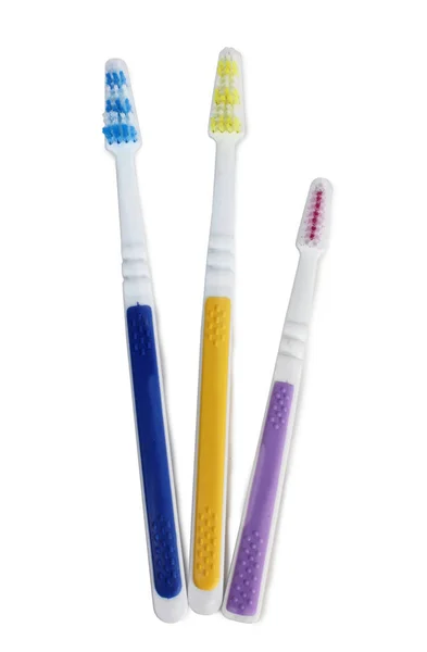 Toothbrushes Tube White Background — Stock Photo, Image