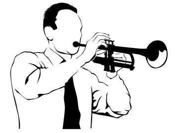 Müzik adam beyaz pirinç grup beyaz arka plan üzerinde