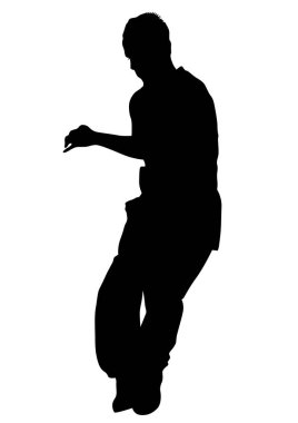 Beyaz zemin üzerine sahnede dans hip-hop sanatçıları