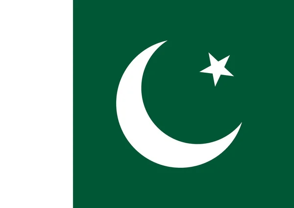巴基斯坦国旗的背景 — 图库矢量图片