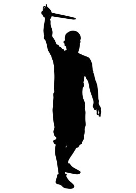 Sporcular eskrim beyaz bir arka plan karşı rekabet