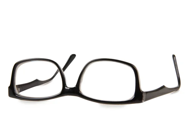 Lunettes Noires Pour Homme Sur Fond Blanc — Photo