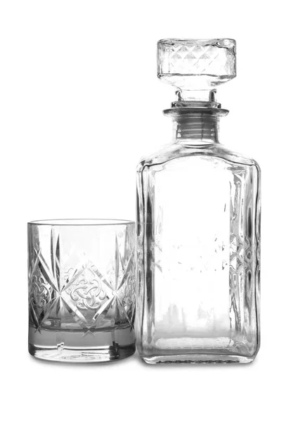 复古玻璃杯在白色背景 — 图库照片