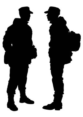 Beyaz arka planda özel polis gücü insanları