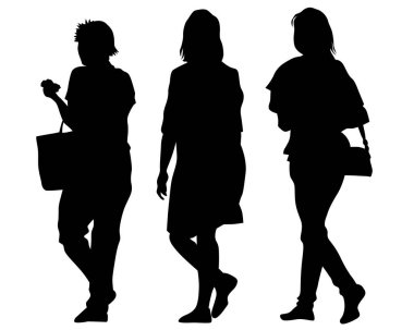 Beyaz arka planda seyahat bavulları olan bir grup turist
