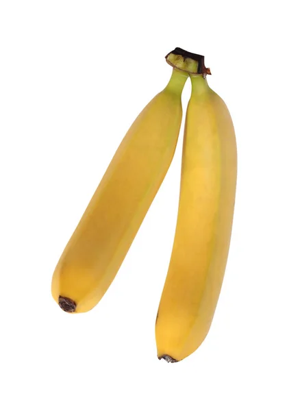 Ripe Yellow Banana White Background Ingredients Cooking — Stock Photo, Image