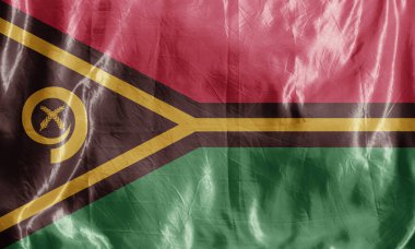 Eyalet bayrağı rüzgarda dalgalanıyor. Tekstil üzerine renkli arkaplan