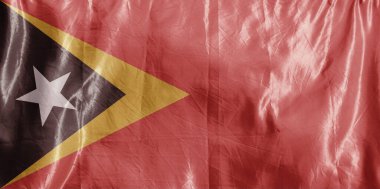 Eyalet bayrağı rüzgarda dalgalanıyor. Tekstil üzerine renkli arkaplan