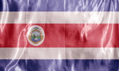 Eyalet bayrağı rüzgarda dalgalanıyor. Tekstil üzerine renkli arkaplan