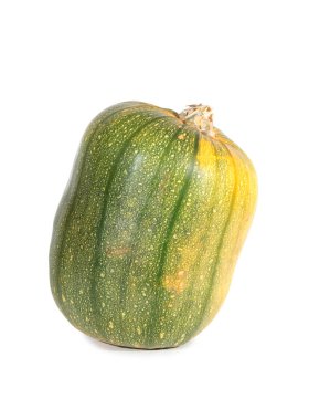 Beyaz arka planda büyük bir balkabağı. Ayrı nesne