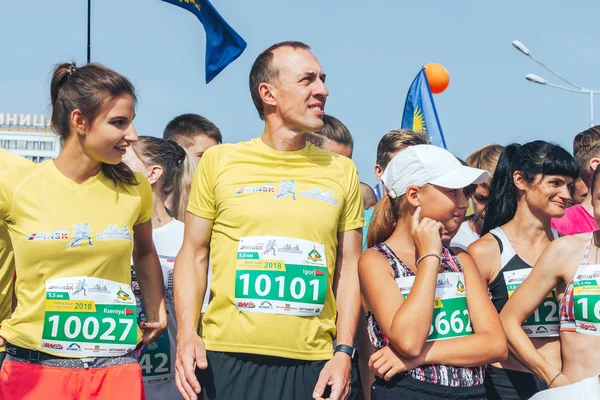 September 2018 Minsk Belarus Half Marathon Minsk 2018 Group People — Stock Photo, Image