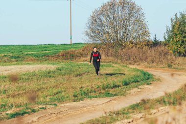 6 Ekim 2018 Novogrudok Belarus Castle Road Cross Country Run