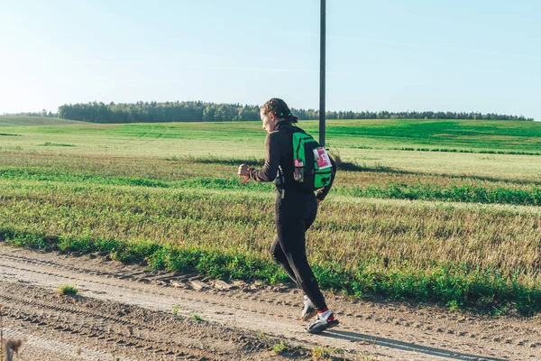 Octubre 6, 2018 Novogrudok Bielorrusia Castle Road Cross Country Run — Foto de Stock
