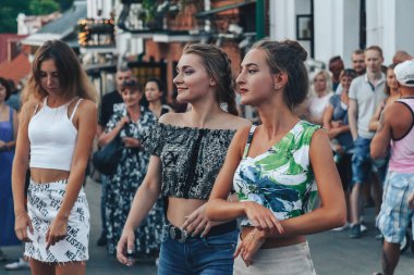 Eylül, 1, 2018 - Minsk, Beyaz Rusya: Sokak Şenlikleri akşam City