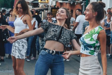 Eylül, 1, 2018 - Minsk, Beyaz Rusya: Sokak Şenlikleri akşam City