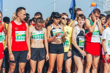 9 Eylül 2018 Minsk Belarus Yarı Maraton Minsk 2018