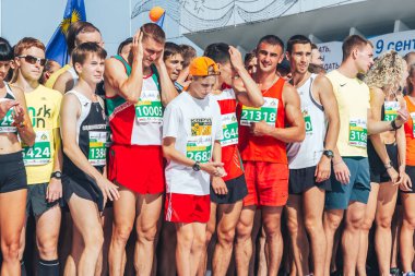 9 Eylül 2018 Minsk Belarus Yarı Maraton Minsk 2018