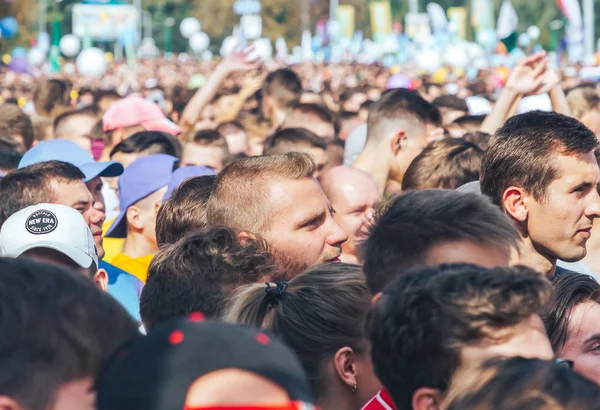 September 2018 Minsk Vitryssland Halv Marathon Minsk 2018 Skara Människor — Stockfoto