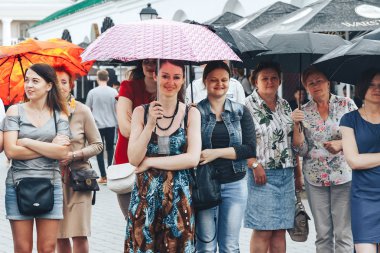 21 Temmuz 2018, Minsk, Beyaz Rusya sokak Şenlikleri şehir