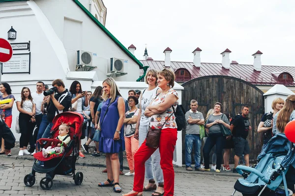 21 de julio de 2018, Minsk, Bielorrusia Fiestas callejeras en la ciudad — Foto de Stock