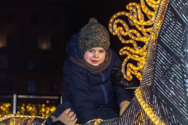 30 Aralık 2018 Minsk Beyaz Rusya yeni yıl kutlamaları Kent Meydanı.