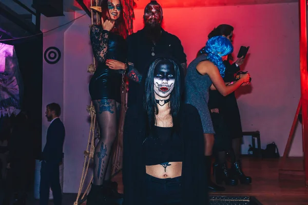 Octobre 2017 Minsk Biélorussie Espace Art Top Party Dédié Halloween — Photo