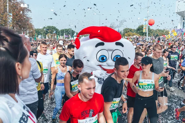 Settembre 2018 Minsk Bielorussia Mezza Maratona Minsk 2018 Grande Gruppo — Foto Stock