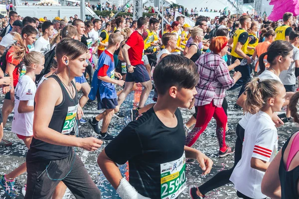 September 2018 Minsk Belarus Half Marathon Minsk 2018 Large Group — Stock Photo, Image