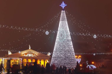 29 Aralık 2018 - Minsk, Beyaz Rusya: Kent Meydanı'yeni yıl kutlamaları. 