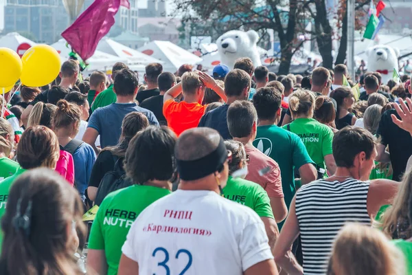 September 2018 Minsk Belarus Half Marathon Minsk 2018 Large Group — Stock Photo, Image