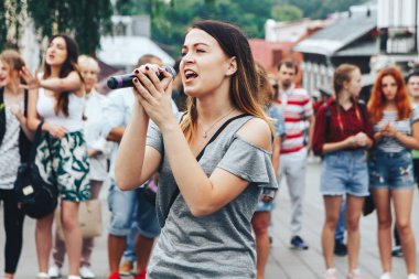 21 Temmuz 2018, Minsk, Beyaz Rusya sokak Şenlikleri şehir