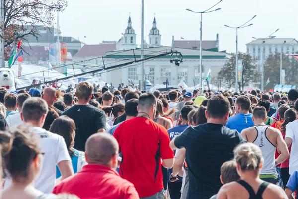 Septembre 2018 Minsk Biélorussie Demi Marathon Minsk 2018 Grand Groupe — Photo