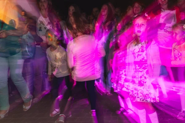Września 2018 Mińsk Białoruś Street Uroczystości Wieczór Miasta Dzieci Taniec — Zdjęcie stockowe