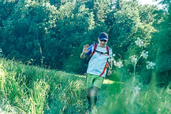 Mayo 2018 Naliboki Bielorrusia Maratón Amateur Bielorruso Naliboki Correr Campo — Foto de Stock