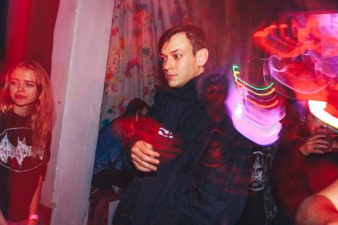 Ekim 28-29, 2017 Minsk Beyaz Rusya sanat alanı üst parti tatil Helloween adanmış.