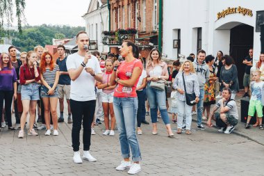 21 Temmuz 2018, Minsk, Beyaz Rusya sokak Şenlikleri şehir