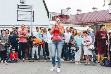 21 Temmuz 2018, Minsk, Beyaz Rusya sokak Şenlikleri şehir