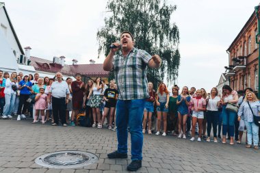 21 Temmuz 2018, Minsk, Beyaz Rusya sokak Şenlikleri şehir