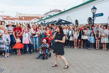 21 Temmuz 2018, Minsk, Beyaz Rusya sokak Şenlikleri şehir