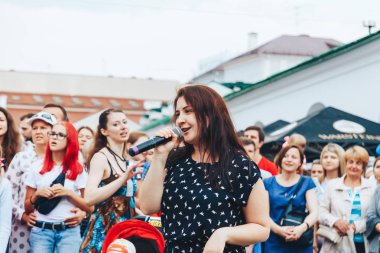 21 Temmuz 2018, Minsk, Beyaz Rusya sokak Şenlikleri şehir