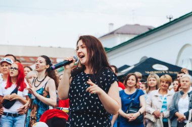 21 Temmuz 2018, Minsk, Beyaz Rusya sokak Şenlikleri şehir