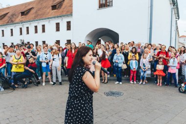 21 Temmuz 2018, Minsk, Beyaz Rusya sokak Şenlikleri şehir