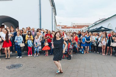 21 Temmuz 2018, Minsk, Beyaz Rusya sokak Şenlikleri şehir