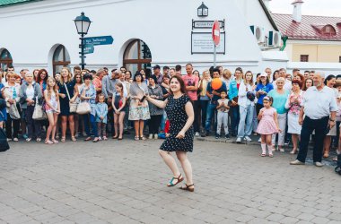 21 Temmuz 2018, Minsk, Beyaz Rusya sokak Şenlikleri şehir